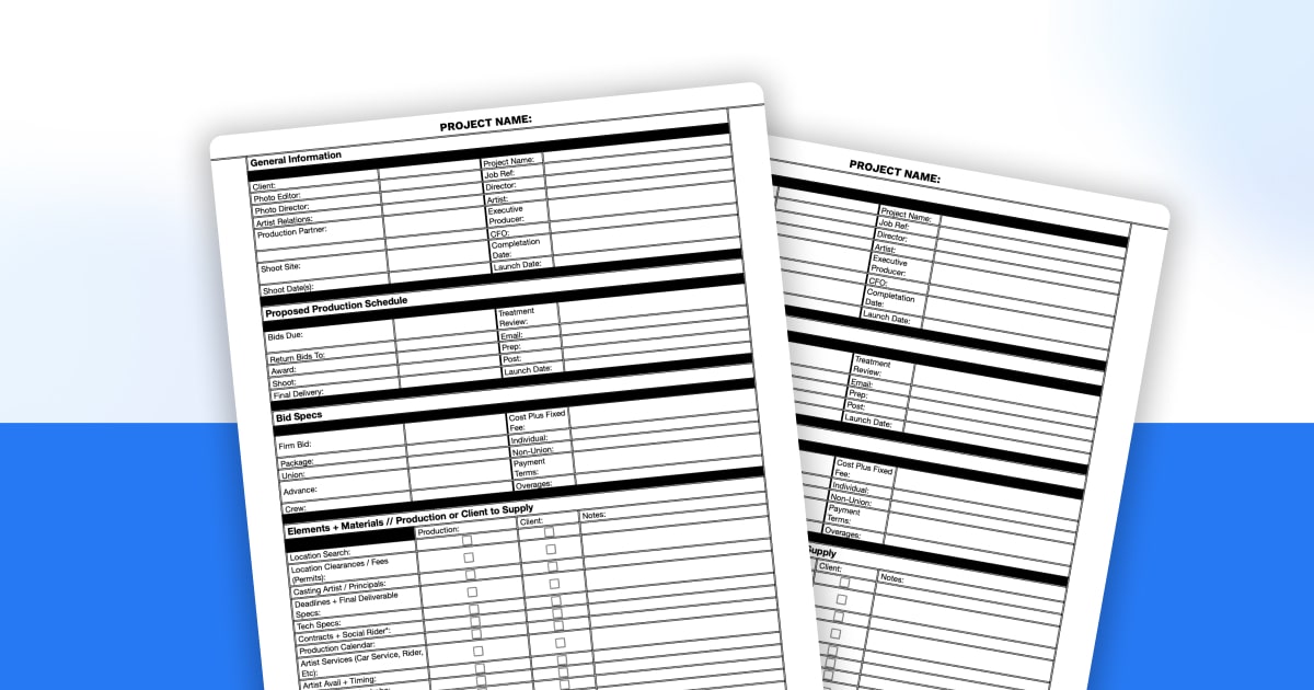 The Spec Sheet Every Commercial Producer Needs Wrapbook